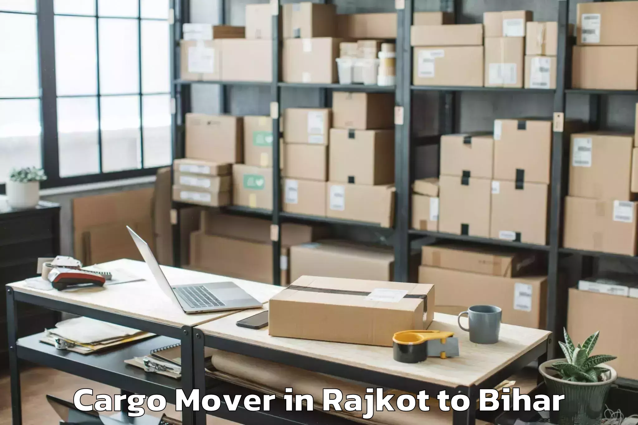 Trusted Rajkot to Akorhi Gola Cargo Mover